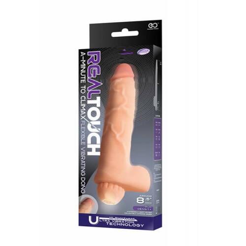 NMC REAL TOUCH A-MINUTE TO CLIMAX VIBE FLESH 8.5” – vibrator cu testicule