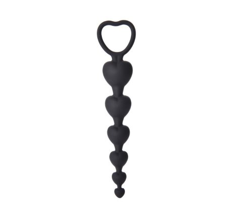 Bile Anale Love Beads Silicon Negru 18.5 cm Guilty Toys