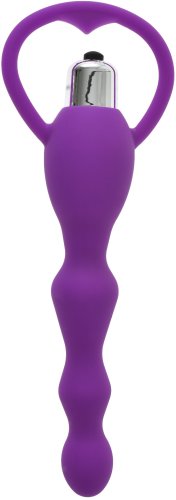Bile Anale Nasty 10 Moduri Vibratii Silicon Purple 17 cm Mokko Toys