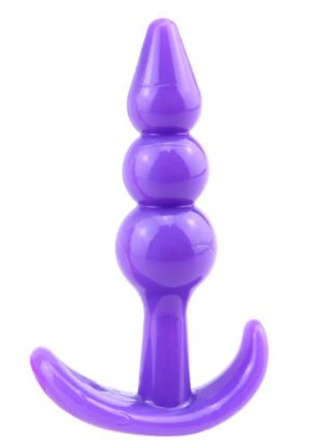 Dop Anal Beaded Fun, PVC, Mov, 9 cm, Mokko Toys