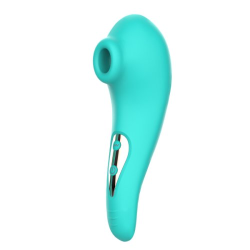 Stimulator Clitoridian Stephani 10 Moduri Vibratii Silicon USB Verde Mokko Toys