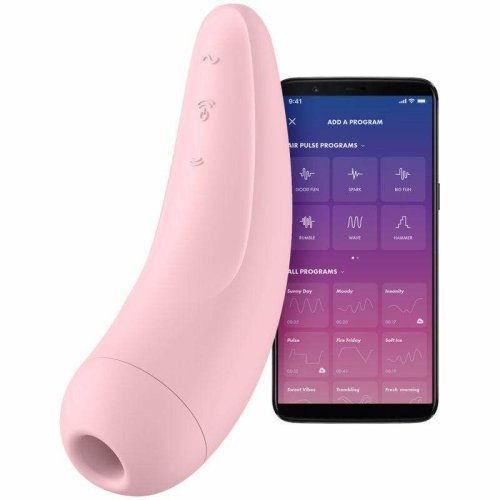 Stimulator Clitoris Curvy 2+ Air Pulse&Vibration Satisfyer Free App