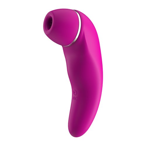 Vibrator Clitoris Smart Suction&Vibrations Silicon USB Roz Inchis 20 Moduri 15.5 cm Guilty Toys