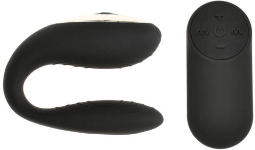 Vibrator pentru Cuplu Remote Control 28 Moduri Vibratii USB Negru Mokko Toys