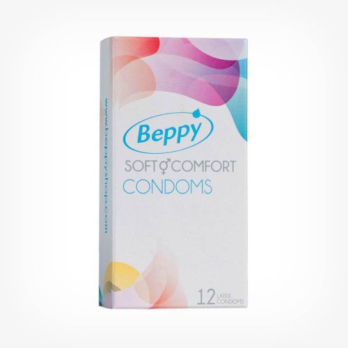 Prezervative profesionale Beppy Soft & Comfort, cu lubrifiant siliconic nespermicid,12 buc